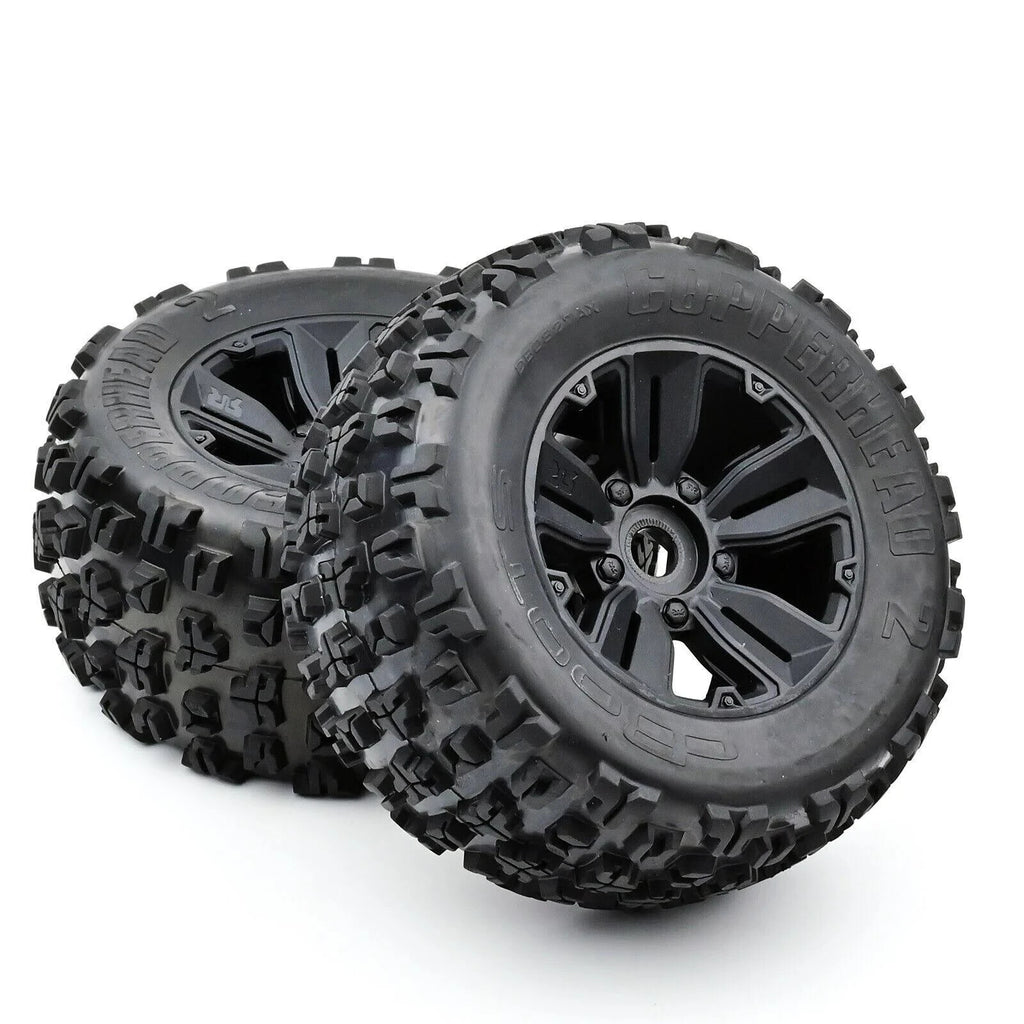Arrma ARA550059 dBoots Copperhead2 MT Mounted TIres Black (2) Kraton 6S 550059
