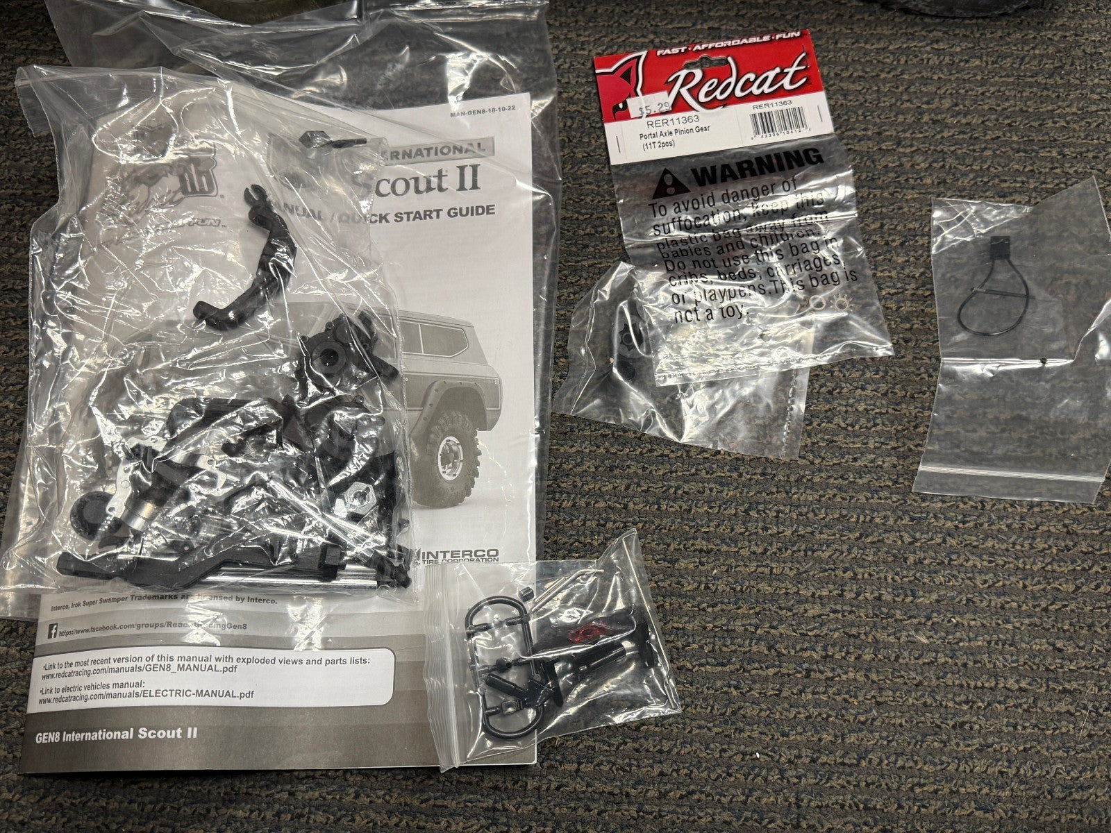 RedCat Scout II RC Remote Control Rock Crawler w/ Lots of Great upgrades !!