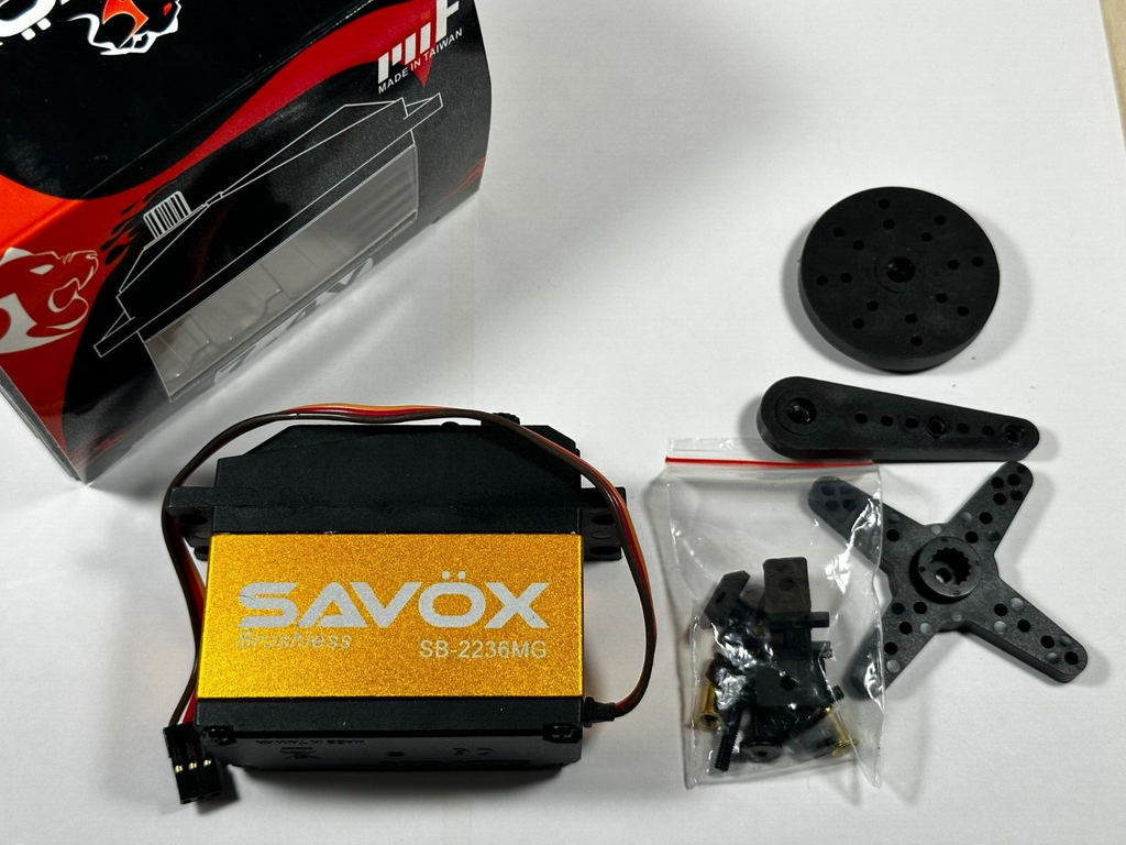 Savox 1/5 Scale High Voltage Brushless Digital RC Servo .13sec 555oz SAVSB2236MG