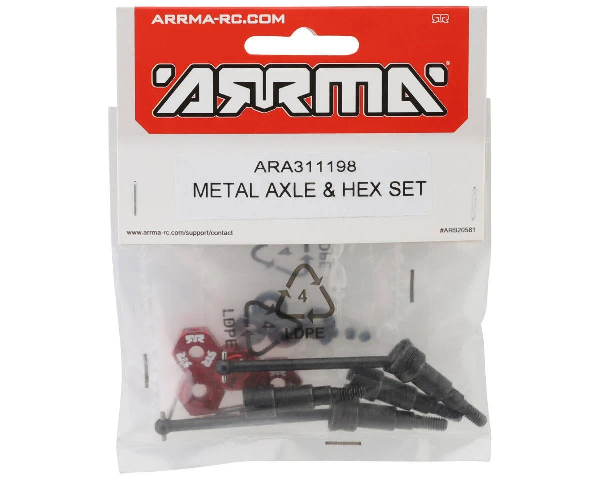 Arrma ARA311198 311198 Metal Axle & Hex Set Firts: Typhon and Granite Grom
