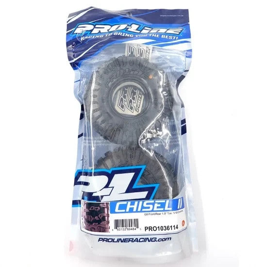 Pro-Line Proline PRO1036114 Chisel II G8 1.9" Crawler Tires (2) 4.85" 1036114