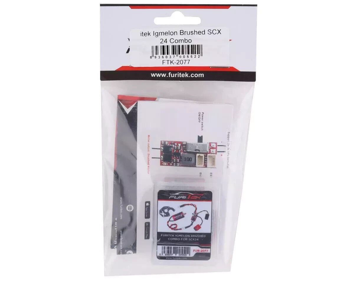 Furitek SCX24 Igmelon Brushed Motor/ESC Combo w/Motor Plate FTK-FUR-2077 FUR2077