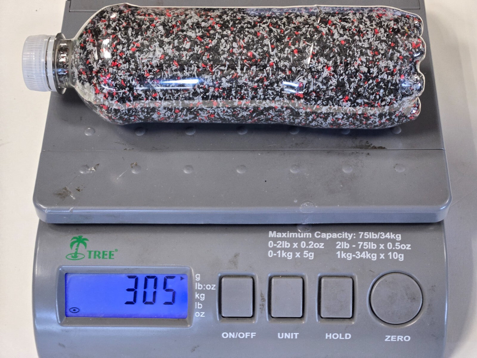 Track ballast for Model Railroads Made from Recycled 3D Prints 280g