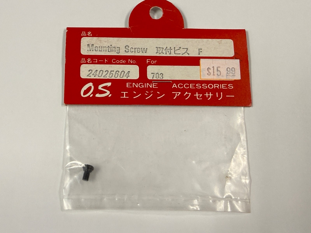 O.S. OS RC 703 Engine Engines Muffler Screw .40 40 Max Strap Style 24025604