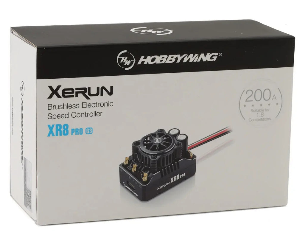 Hobbywing Xerun XR8 Pro G3 1/8 Competition Sensored RC Brushless ESC HWA30113400