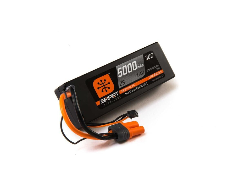 Spektrum RC Bundle 2S Smart 50C LiPo Battery 5000mAh S100 Charger SPMX-1032