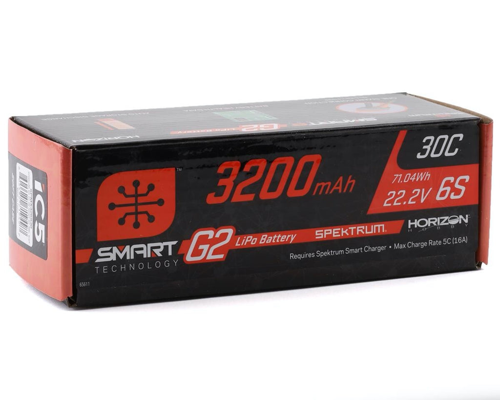 Spektrum RC 6S Smart G2 LiPo 30C Battery Pack 22.2V 3200mAh w/ IC5 Connector