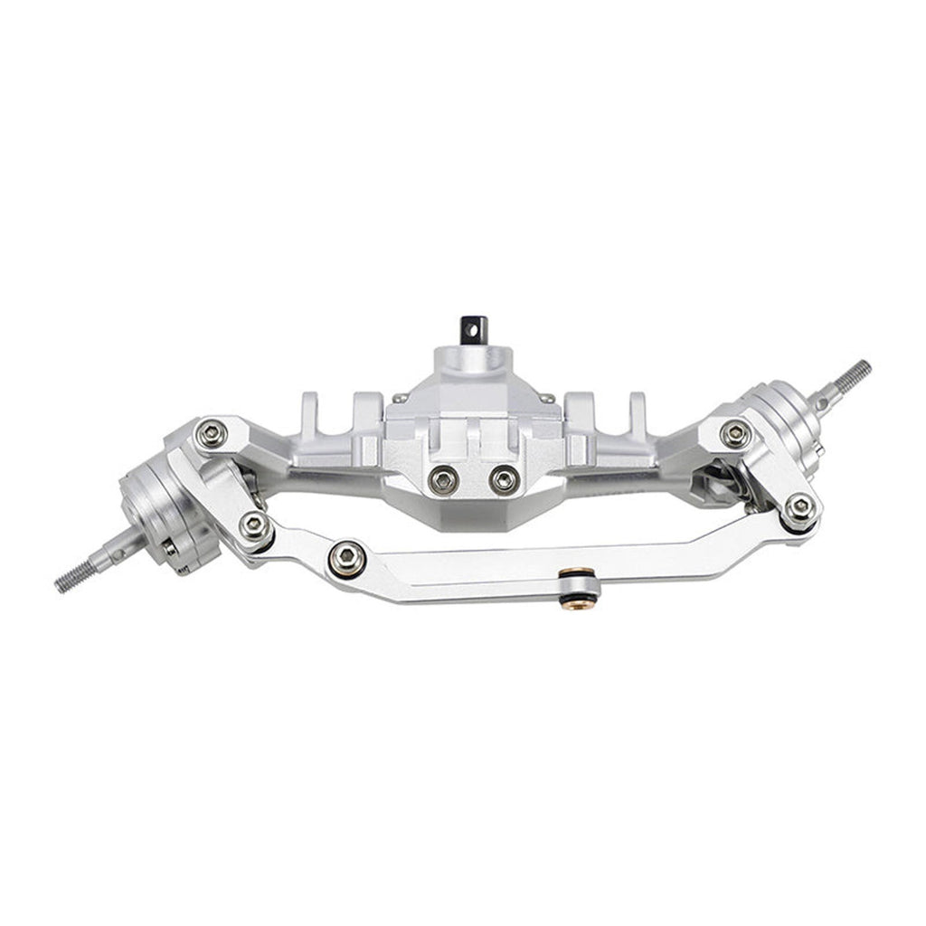 INJORA 4M-104SRFR +5mm Diamond Portal Axles Lay Down Servo TRX-4M Silver