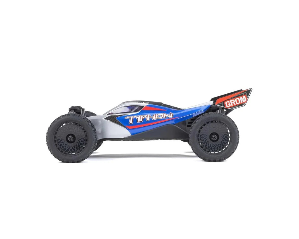 Arrma Typhon Grom MEGA 4WD 380 Brushed 1/18 Buggy RTR Blue/Silver ARA2106T1