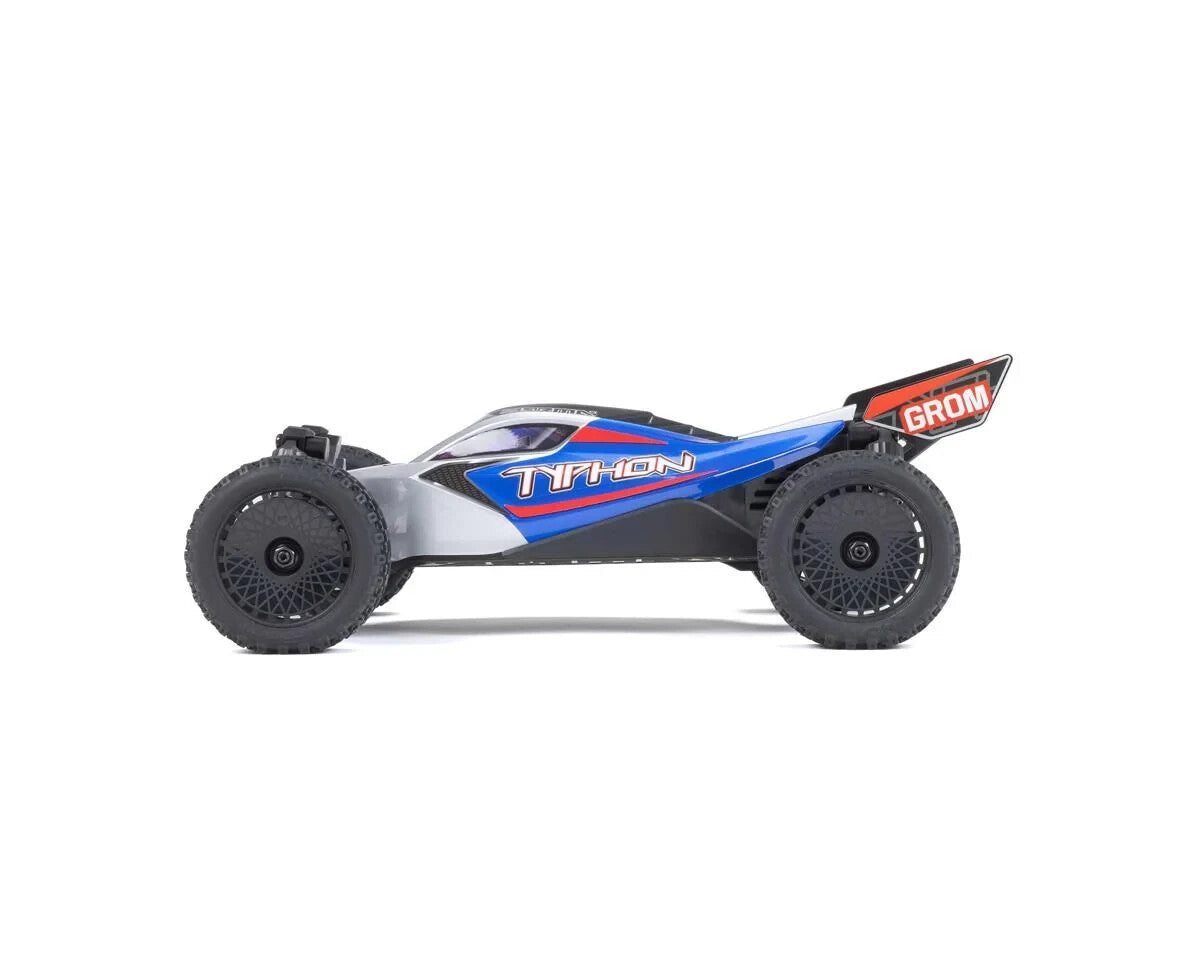 Arrma Typhon Grom MEGA 4WD 380 Brushed 1/18 Buggy RTR Blue/Silver ARA2106T1