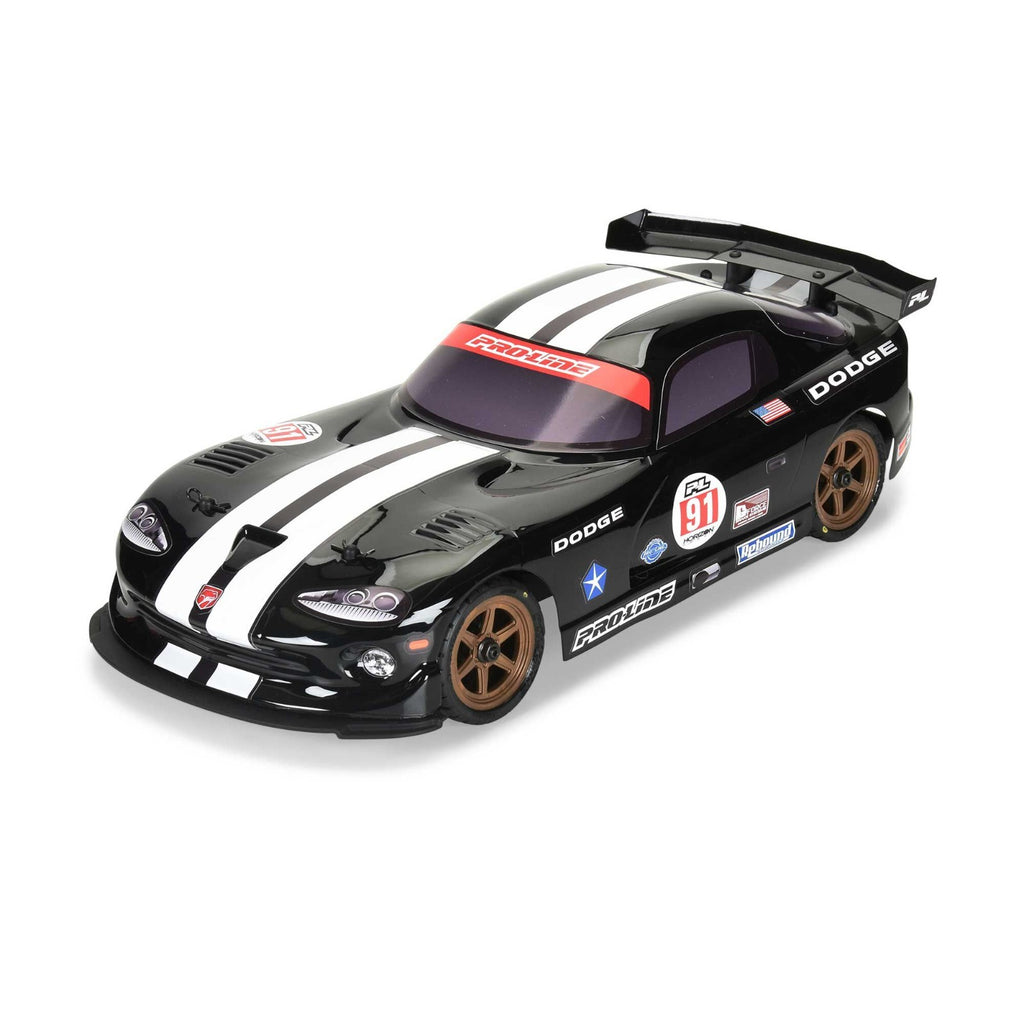 ProLine Racing Pre-Cut 2002 Dodge Viper GTS Black for Losi NASCAR PRO368414