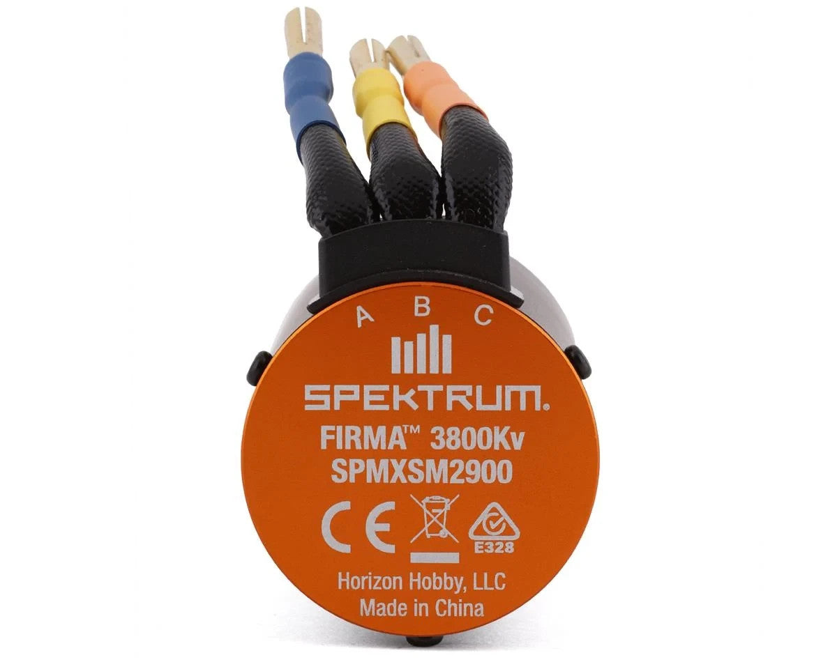New Spektrum RC Firma 4-Pole Brushless Motor w/5mm Shaft (3800Kv) SPMXSM2900
