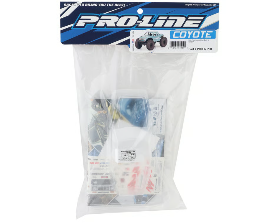 ProLine Racing Coyote High Performance Clear Body for Axial SCX24 PRO363200