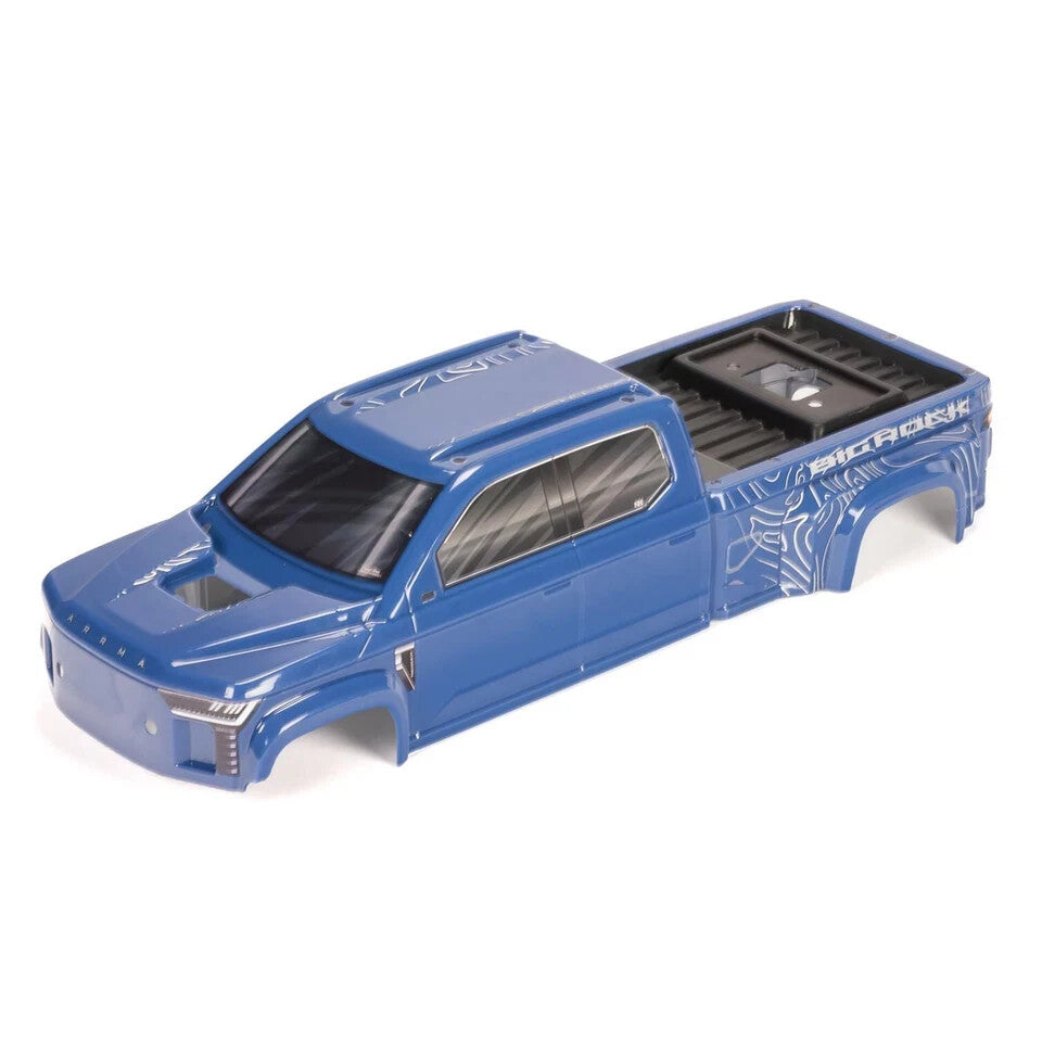 ARRMA BIG ROCK 4X4 Crew Cab Clipless Painted Decaled Trimmed Body Blue ARA-1386