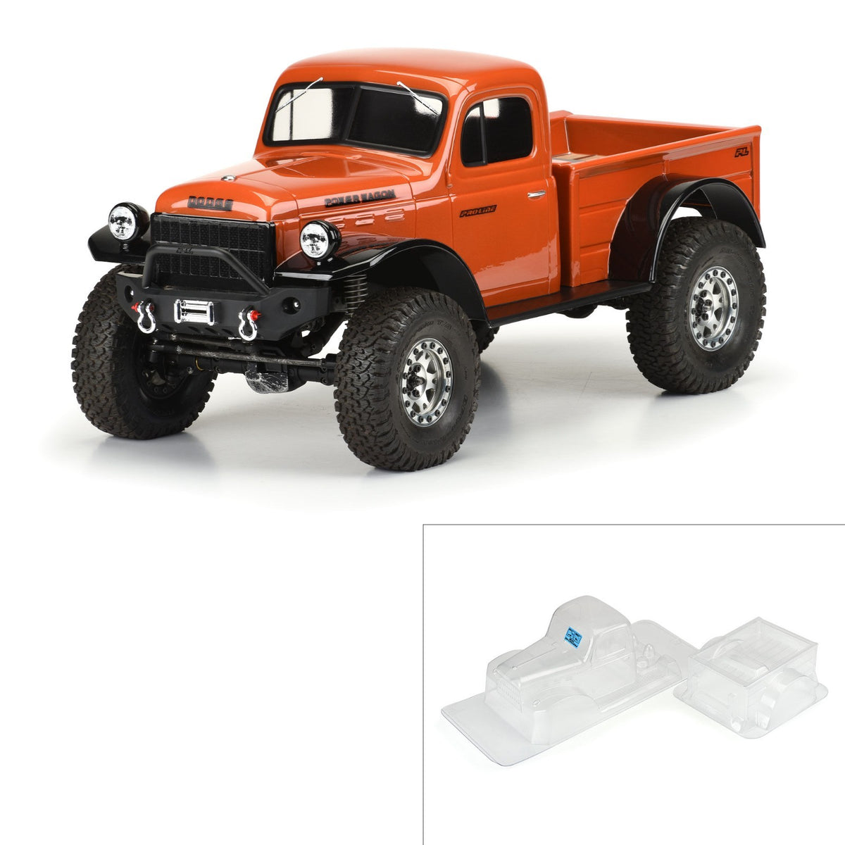 ProLine PRO349900 1946 Dodge Power Wagon Clear Body 12.3" WB 1/10 RC Crawler