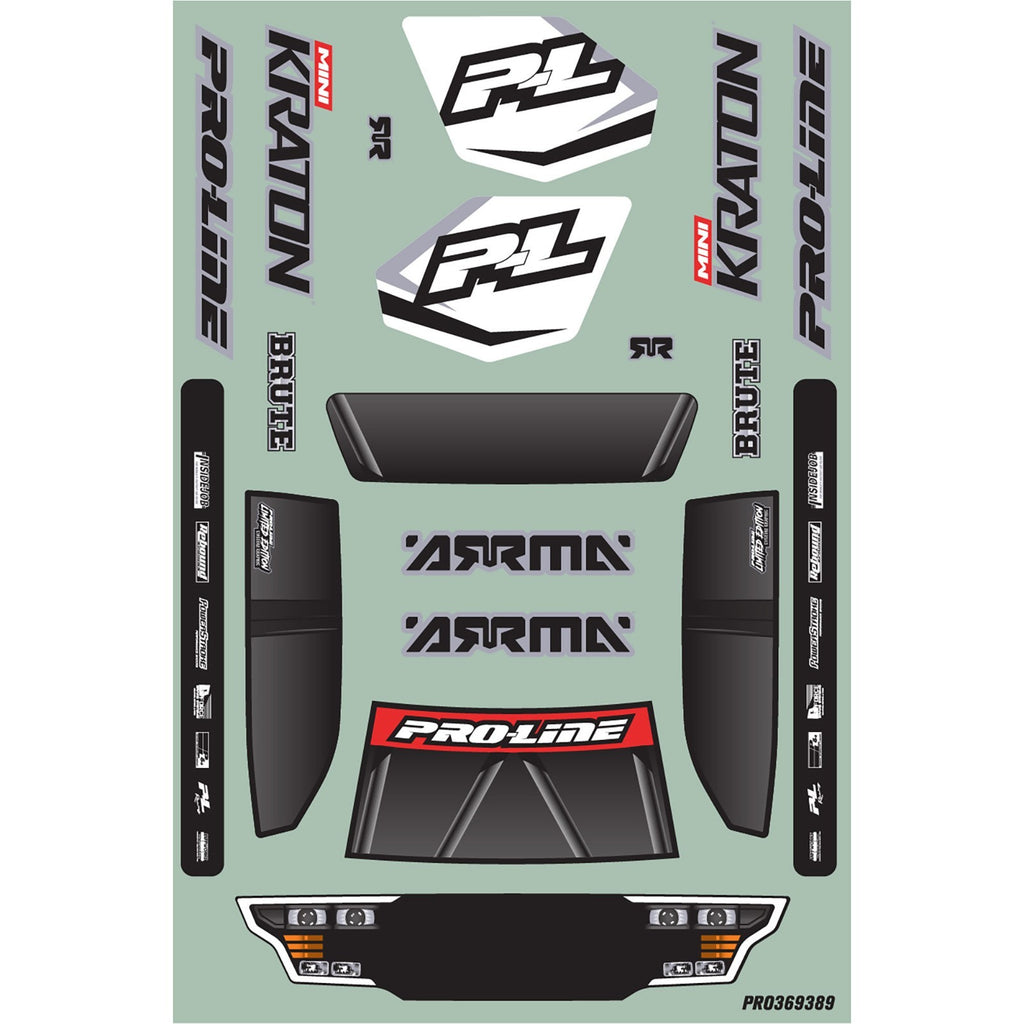 ProLine PRO369322 LE Pre-Cut Pre-Painted Brute Body Checkmate w/Clip Mini Kraton