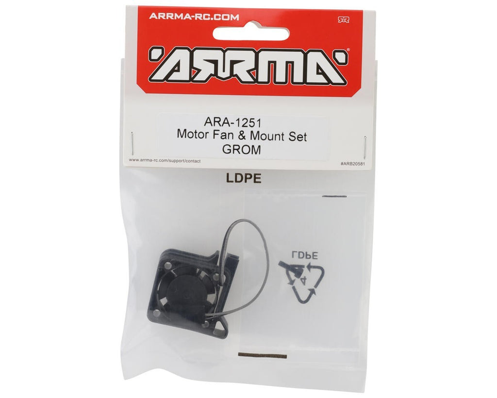Motor Fan & Mount Set For : Granite / Typhon / Mojave GROM ARRMA #ARA-1251 1251