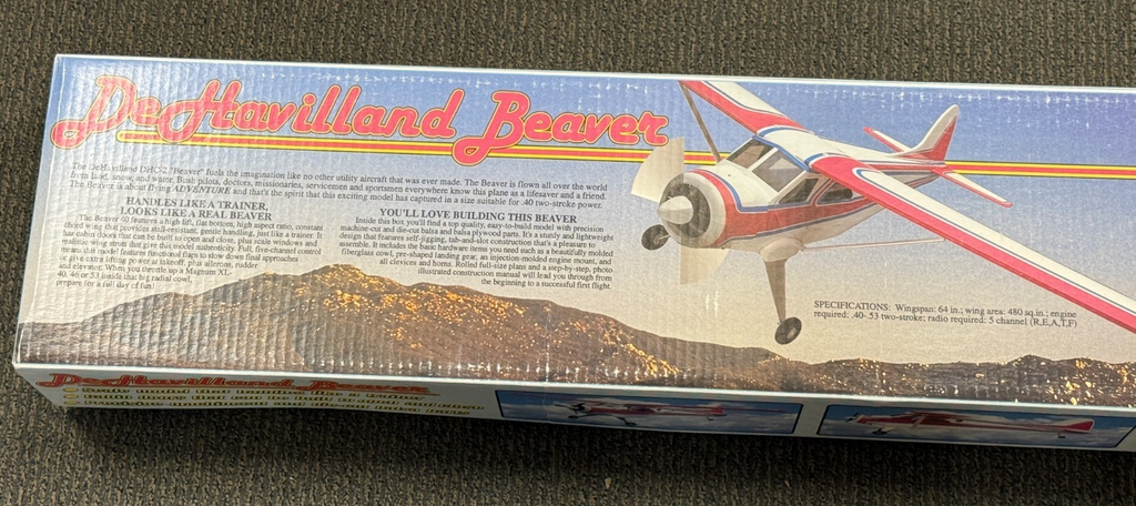 New Global RC Remote Control Dehavilland Beaver Balsa Wood RC Airplane Kit