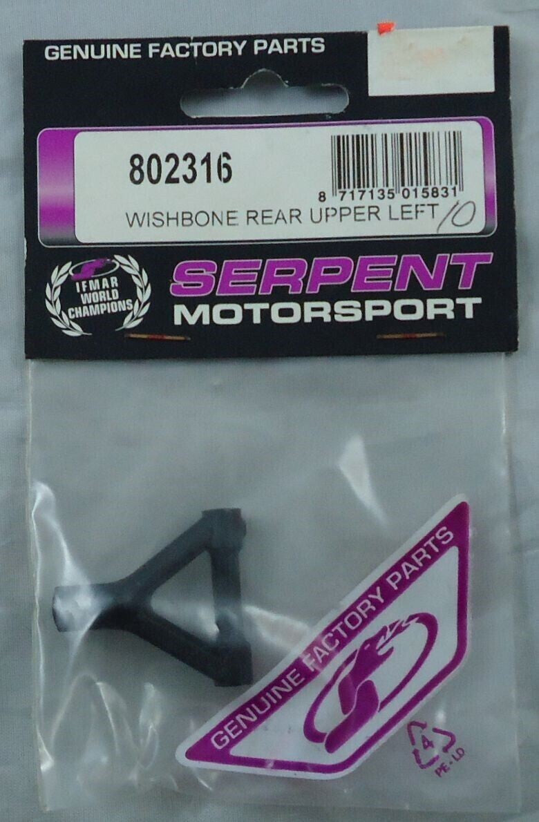 Serpent Racing 710 4WD Rear Upper Left Wishbone 802316