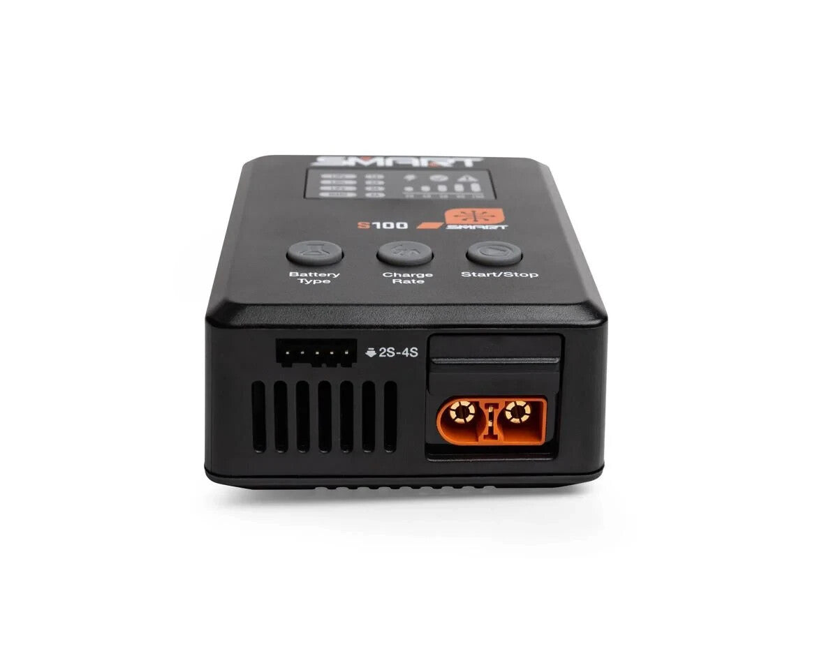 Spektrum RC Bundle 2S Smart 50C LiPo Battery 5000mAh S100 Charger SPMX-1032
