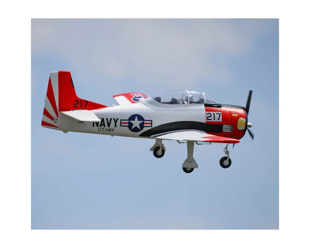 E-flite EFlite T28 T-28 Trojan 1.2m BNF Bind in Fly Basic Electric RC Airplane