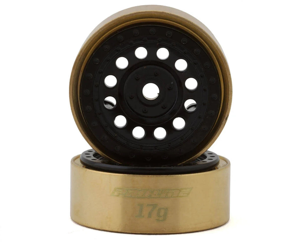 Pro-Line Racing 1/24 Rock Shooter Brass F/R 1.0 7mm Whl 2 Blk PRO281200 RC Tire