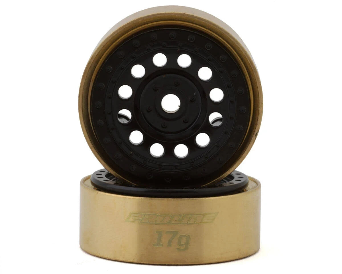 Pro-Line Racing 1/24 Rock Shooter Brass F/R 1.0 7mm Whl 2 Blk PRO281200 RC Tire