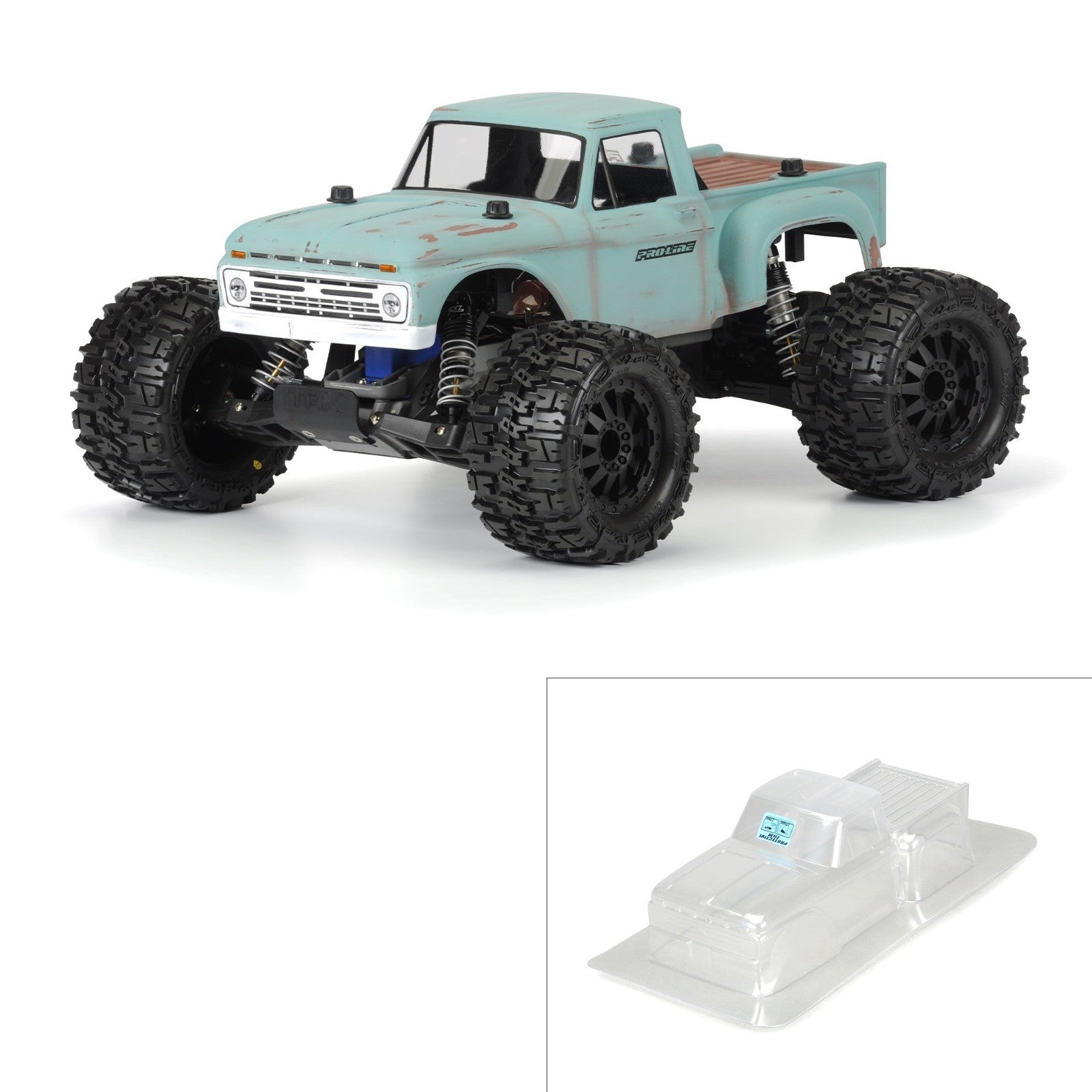 NEW Pro-Line 1966 Ford F-100 Clear Body for Traxxas Stampede 2WD 4x4 3412-00