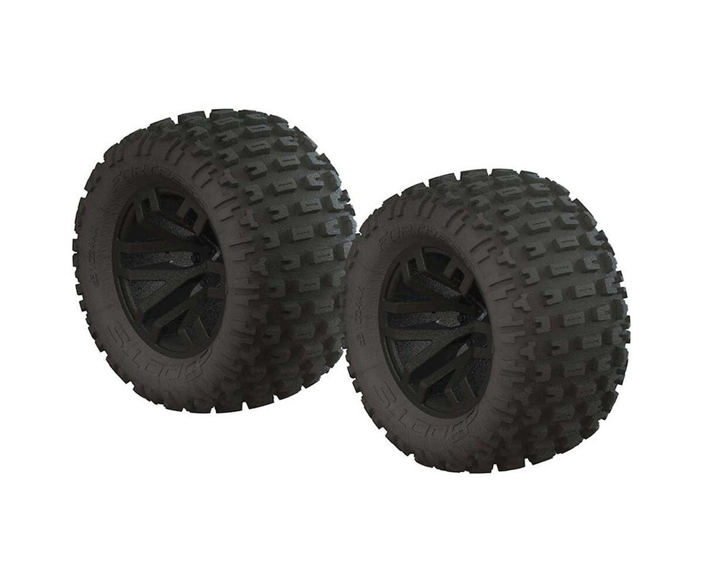 Arrma dBoots Fortress Mounted Tire Set ARA550044 : Granite Mega RC Monster Truck