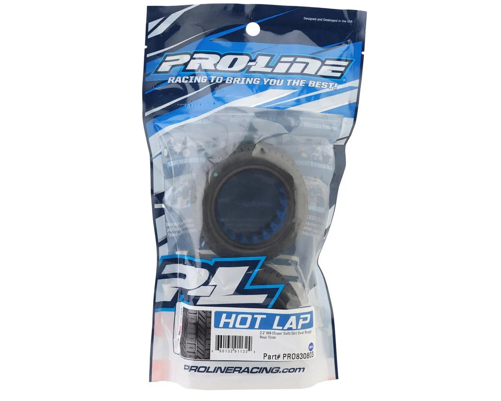 Pro-Line Proline Hot Lap Dirt Oval 2.2" Rear RC Buggy Tires (2) M4 PRO830803