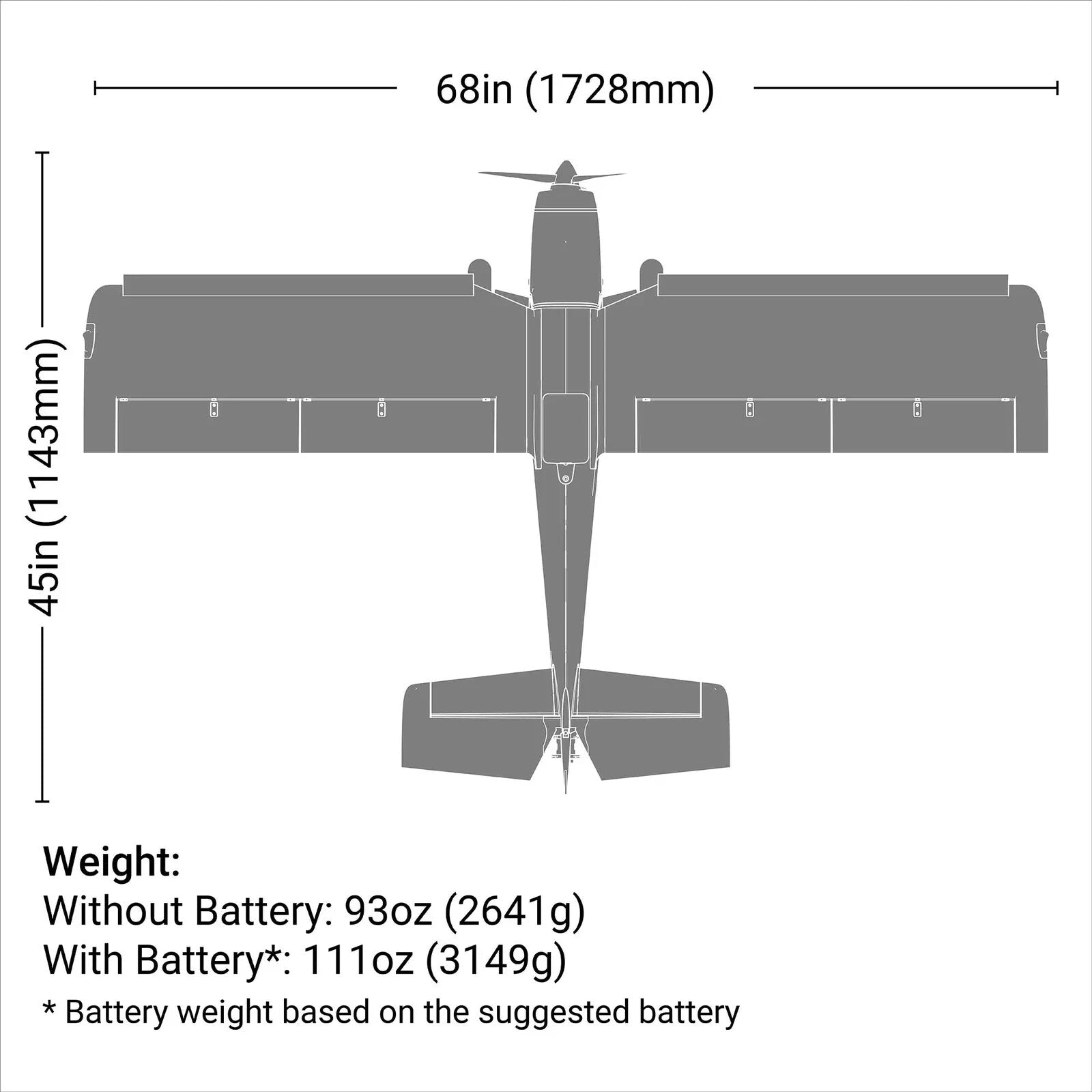 E-flite EFlite Super Timber 1.7 BNF Bind In Fly Basic Electric Airplane EFL02550