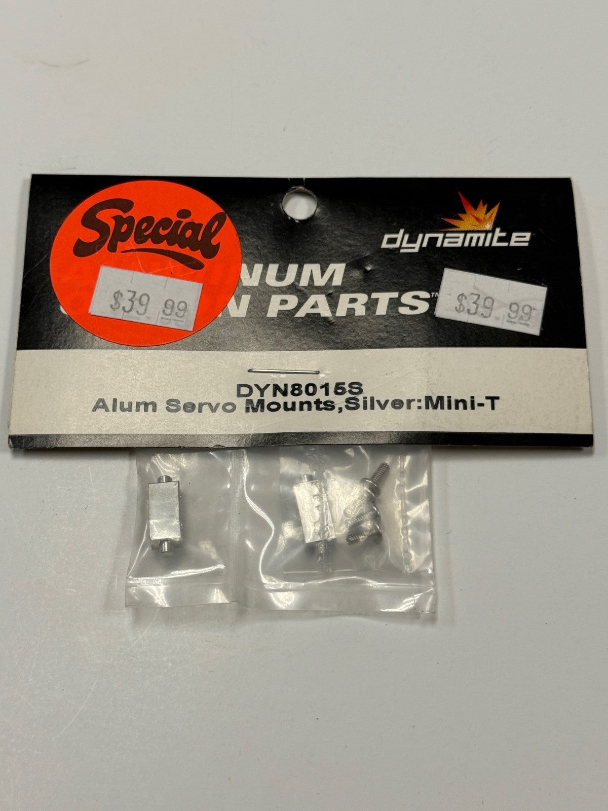 Losi Mini-T MiniT Dynamite Aluminum RC Truck Servo Mounts Silver DYN8015S
