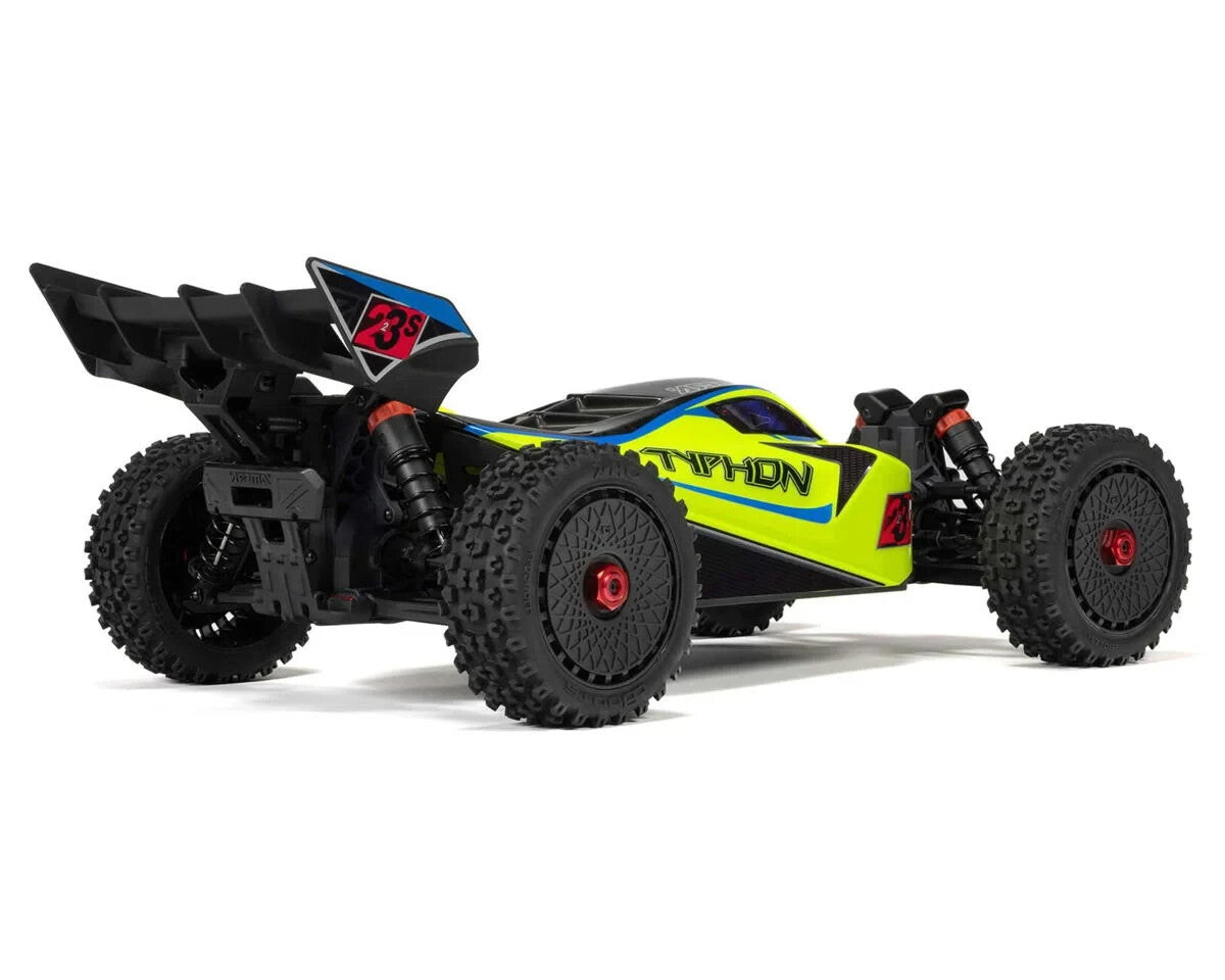 Arrma Typhon 223S 1/8 BLX Brushless RTR 4WD Buggy (Yellow) w/SLT3 2.4GHz Radio
