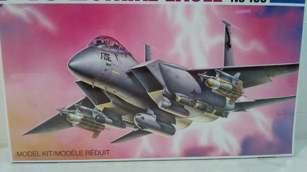 1994 Italeri F-15 E Strike Eagle Fighter Aircraft 1:72 Scale Model Kit # 166