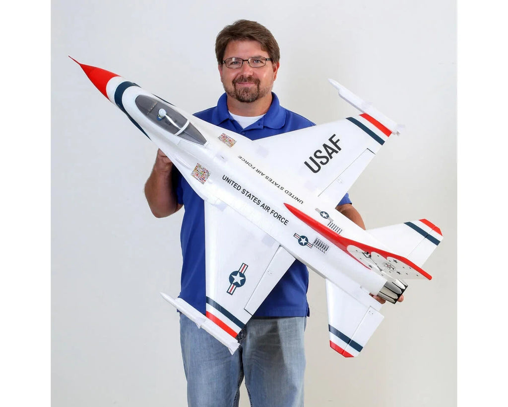 E-flite EFlite F-16 F16 70mm Thunderbirds EDF BNF Basic Jet Airplane AS3X & SAFE