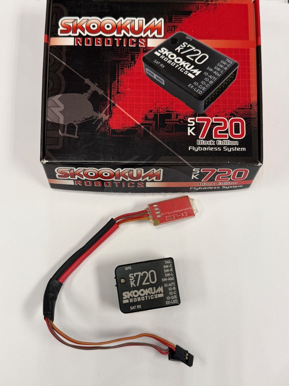 Skookum Robotics SK720 Black Edition Flybarless System RC Helicopter FBL