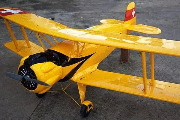 Seagull Models Bucker BU-133 BU133 RC Remote Control Airplane Jungmeister Yellow