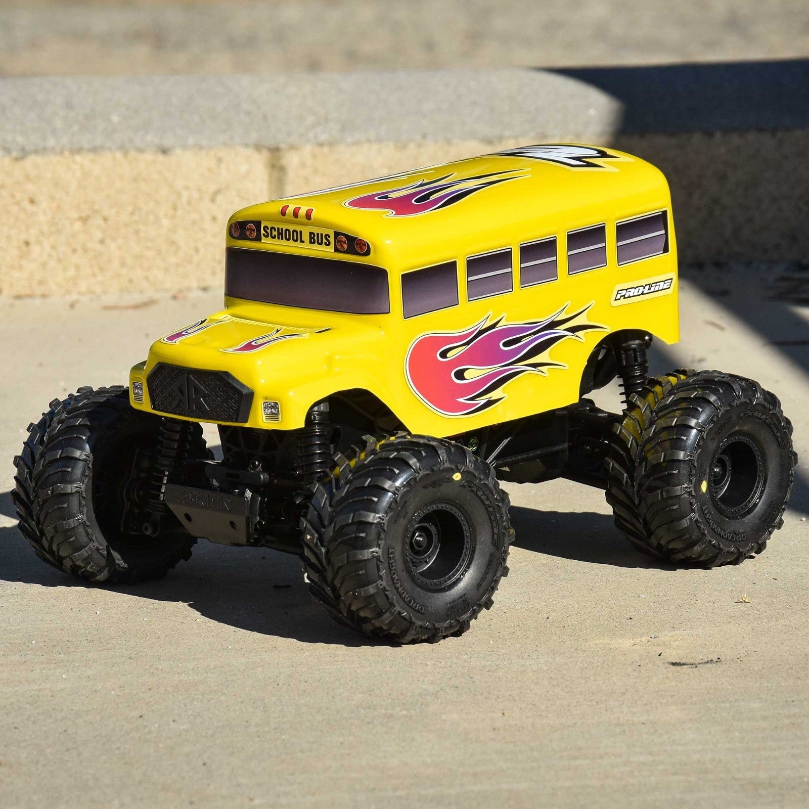 Pro-Line PRO368817 1/16 Pre-Cut (School Bus) Clear Body for ARRMA GORGON GROM