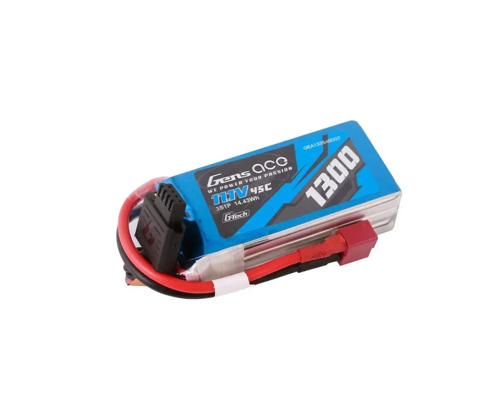 4x Gens Ace G-Tech Smart 3S LiPo Battery 45C 11.1V/ 1300mAh GEA133S45DGT