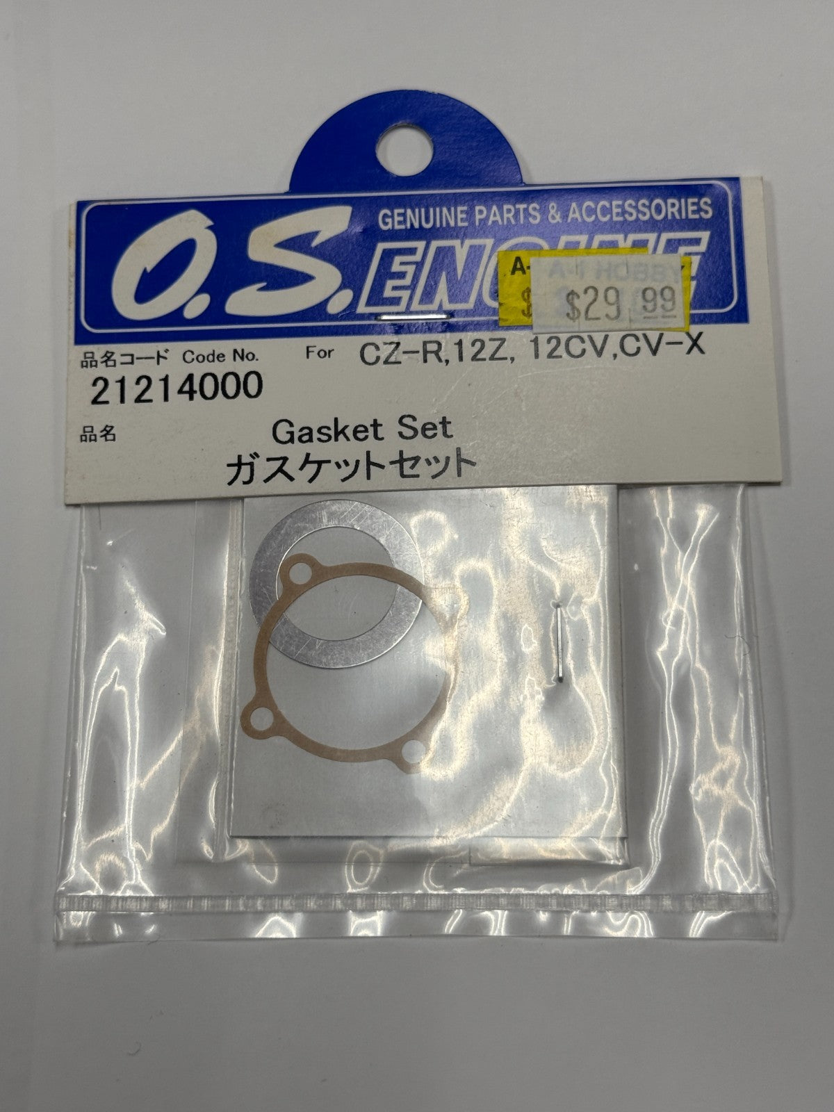 O.S. OS RC Remote Control Engine Engines Gasket Set For: .12 12 CV CV-X CZR VZ-R