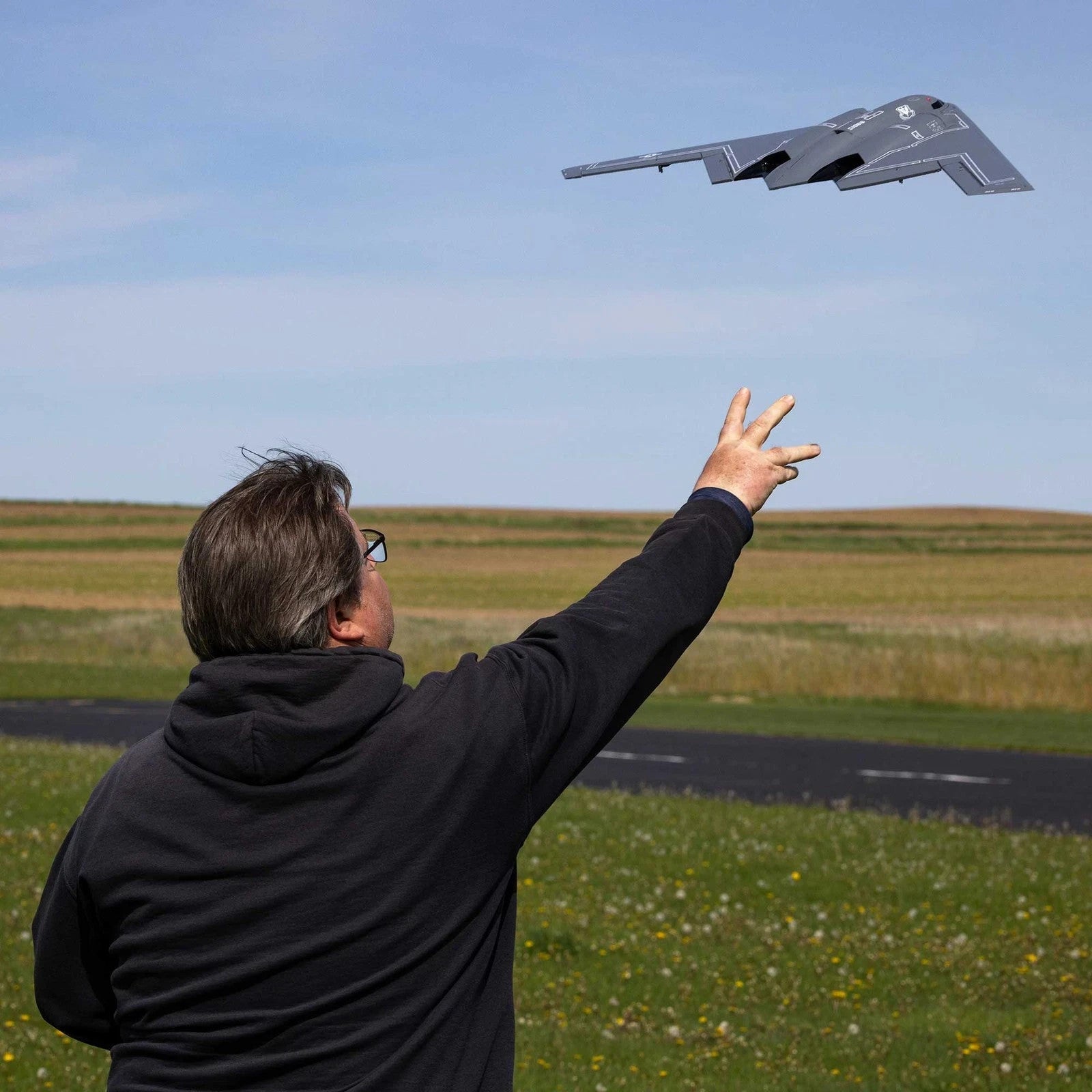 E-flite EFlite Micro B-2 B2 Spirit of America Twin 30mm EDF BNF Basic EFLU09050