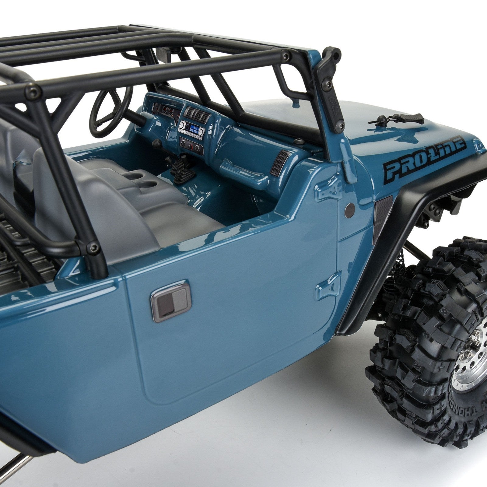 Pro-Line 364400 2004 J33P LJ Clear Body with Trail Cage & Scale Molded Accessori