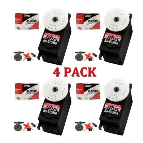 4 Pack Hitec HS-625MG 625 Metal Gear RC Airplane Super Torque Servo HRC32625S