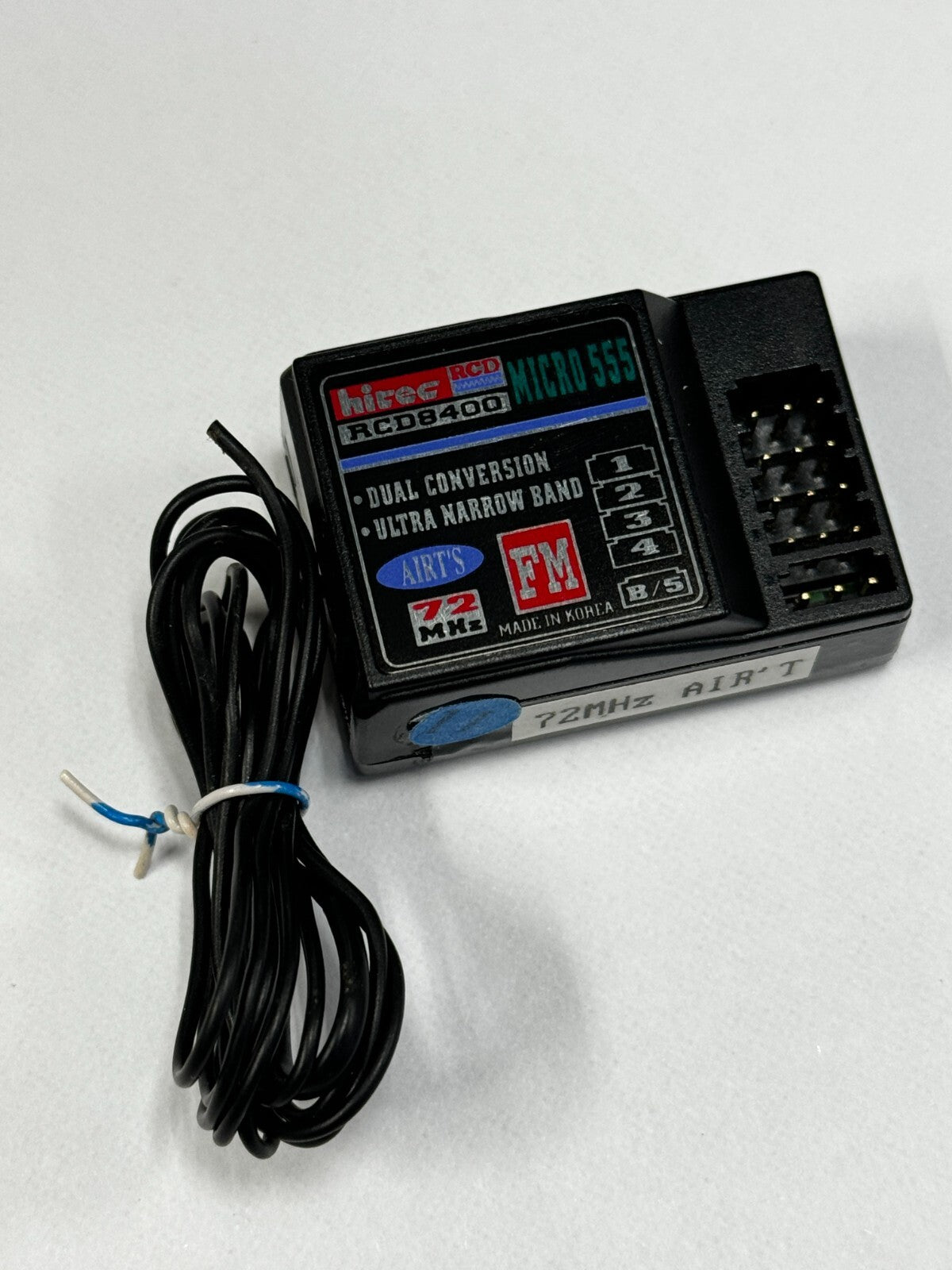 Excellent Hitec 555 Mico Positive Shift 72mhz RC Airplane Receiver JR Airtronics