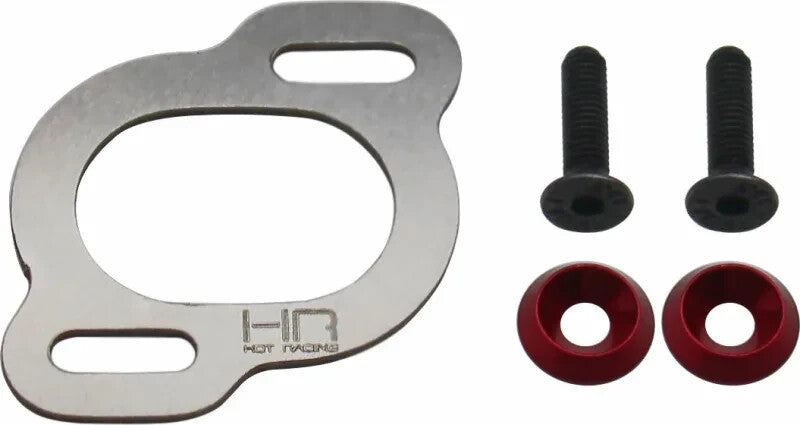 Hot Racing Stainless Steel Motor Screw Mount Plate Arrma Gorgon HRAGRR18W