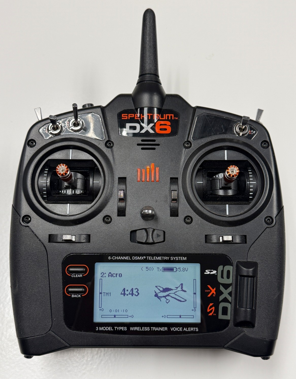 Spektrum DX6 6 Channel DSMX 2.4ghz RC Airplane / Drone Transmitter TX