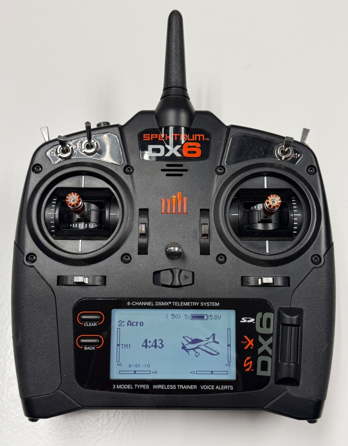 Spektrum DX6 6 Channel DSMX 2.4ghz RC Airplane / Drone Transmitter TX