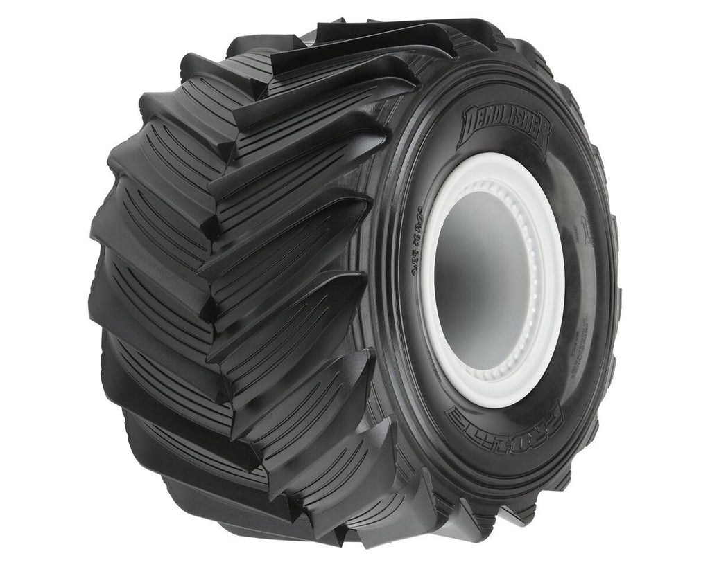 Pro-Line Demolisher 2.6/3.5" Pre-Mounted Monster Truck Tires (Grey) (2) w/12mm