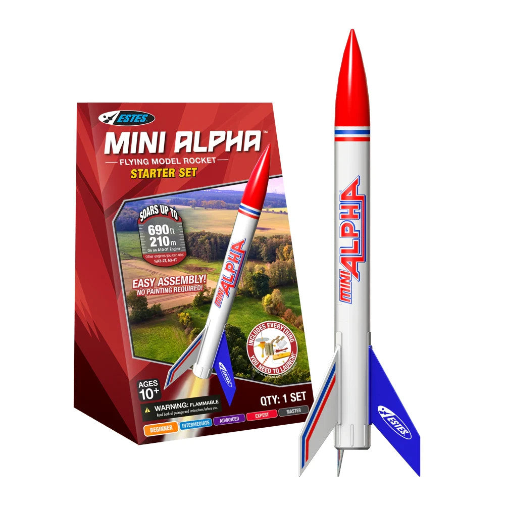 Estes Mini Alpha Model Rocket Launch Set w/ Launch Pad & Controller EST5333 5333