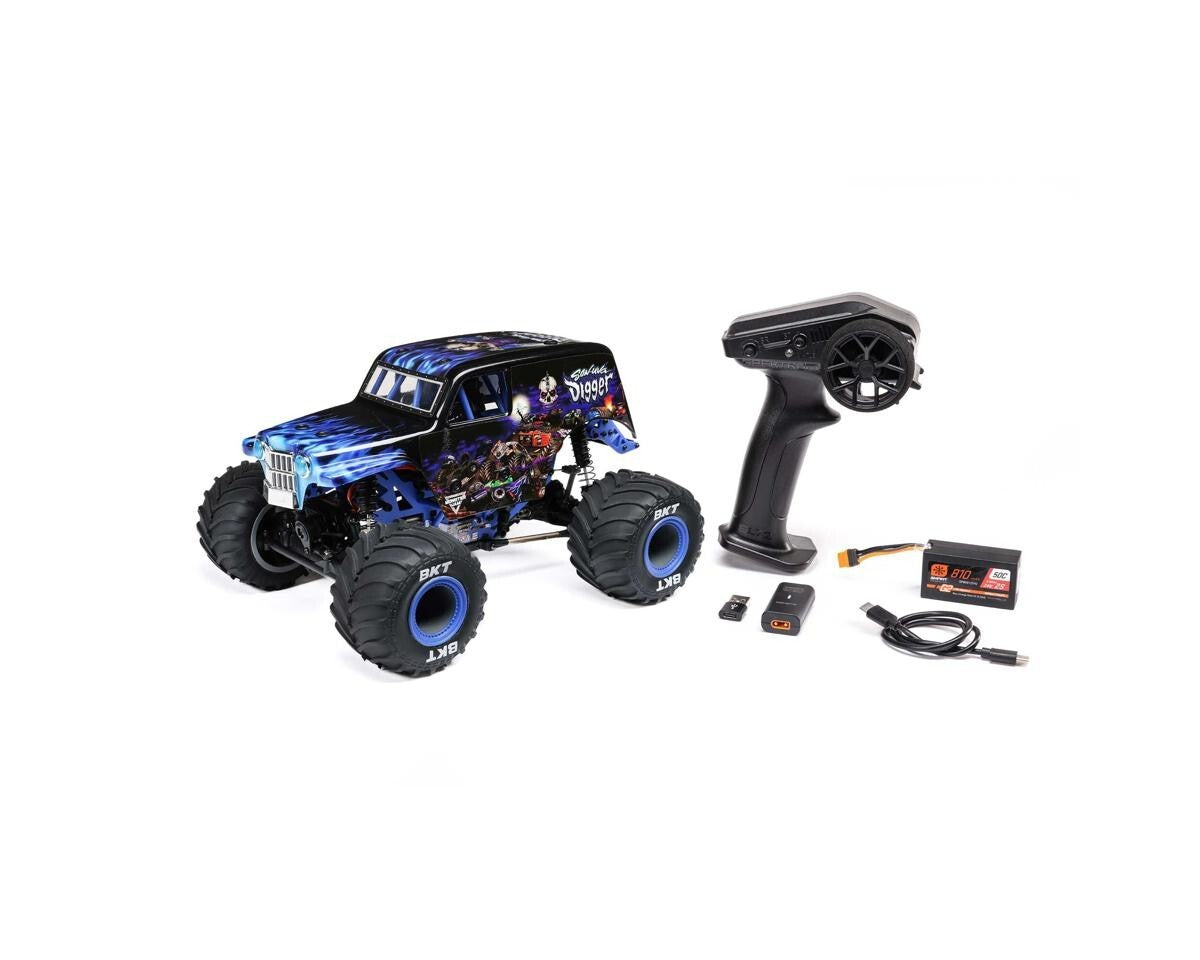 Losi 1/18 Mini LMT 4X4 Brushed RTR Monster Truck (Son-Uva Digger) w/SLT2 2.4GHz